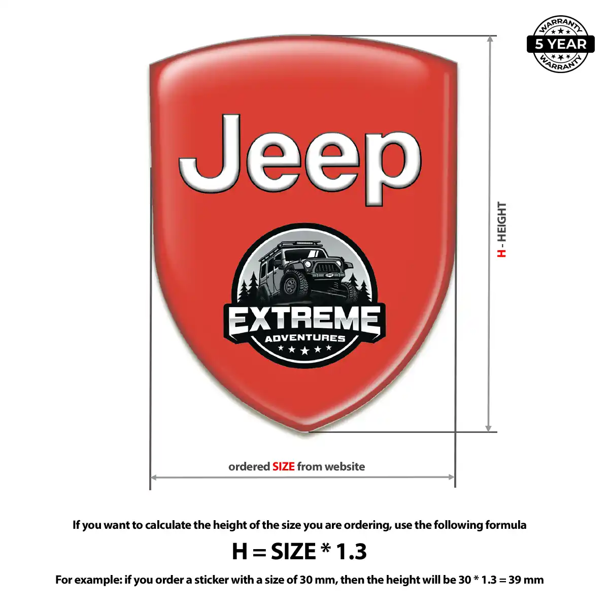 Jeep Emblem Logo Elite Finish
