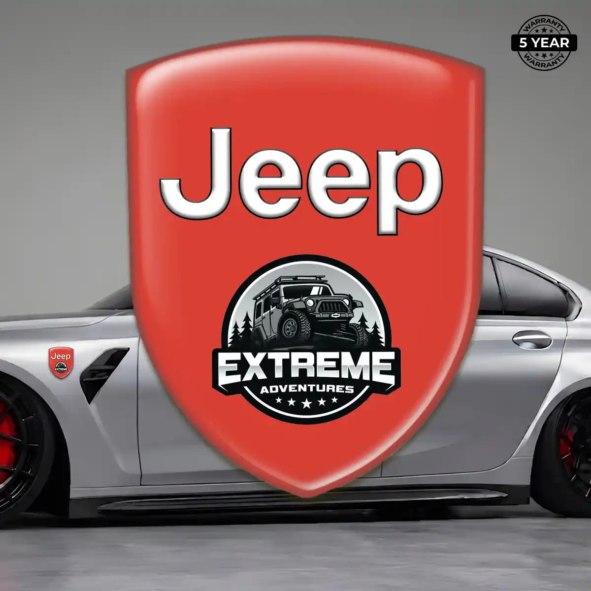 Jeep Emblem Logo Elite Finish