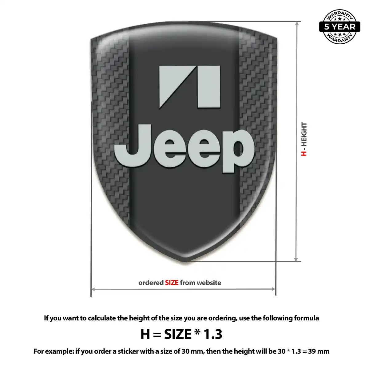 Jeep Emblem Logo Exterior Luxe