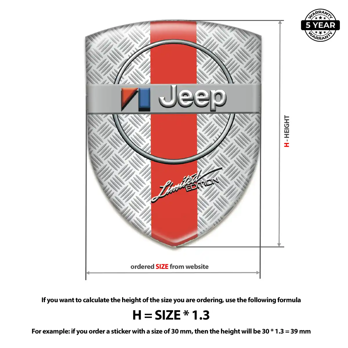Jeep Emblem Logo Outer Style