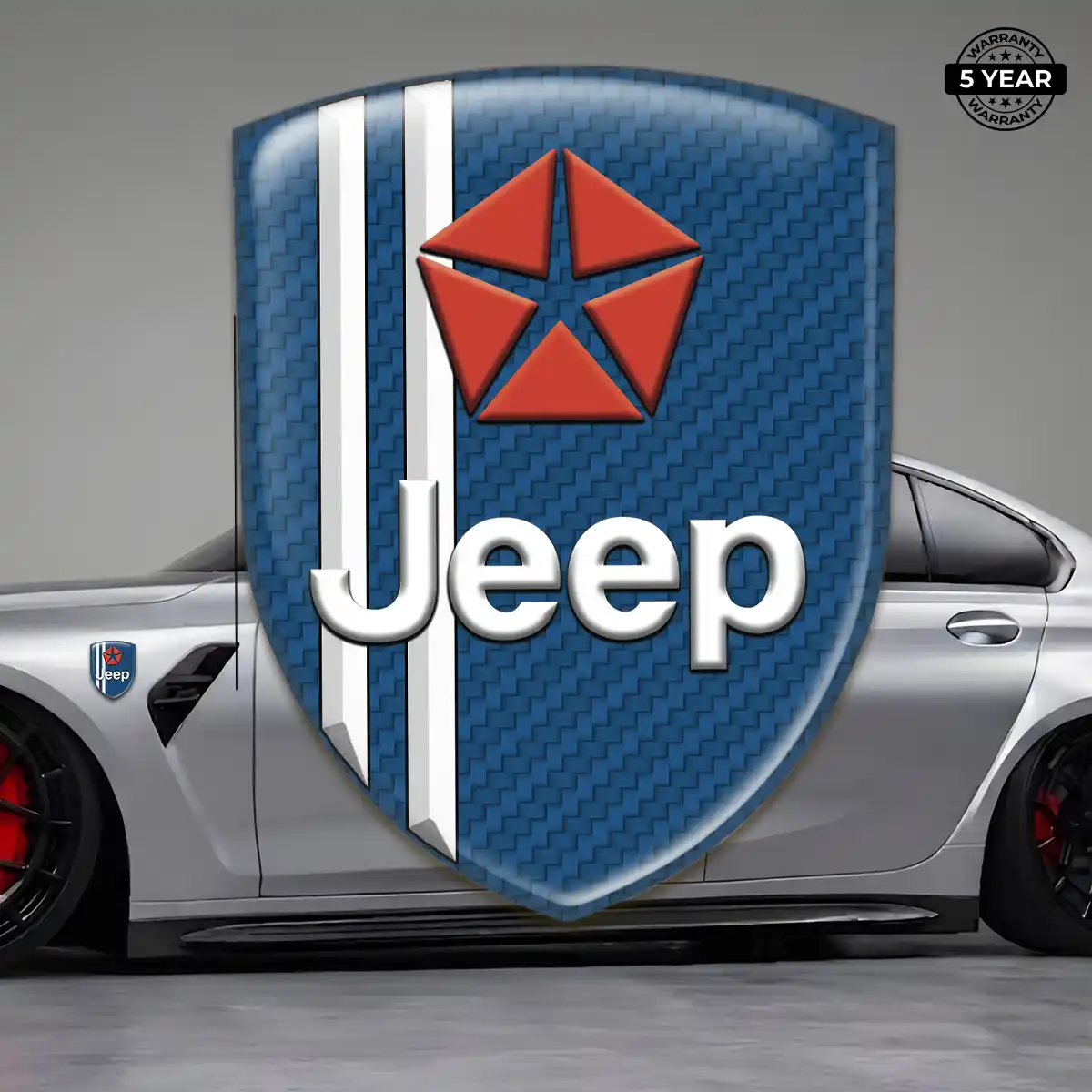 Jeep Emblem Logo Premium Dome