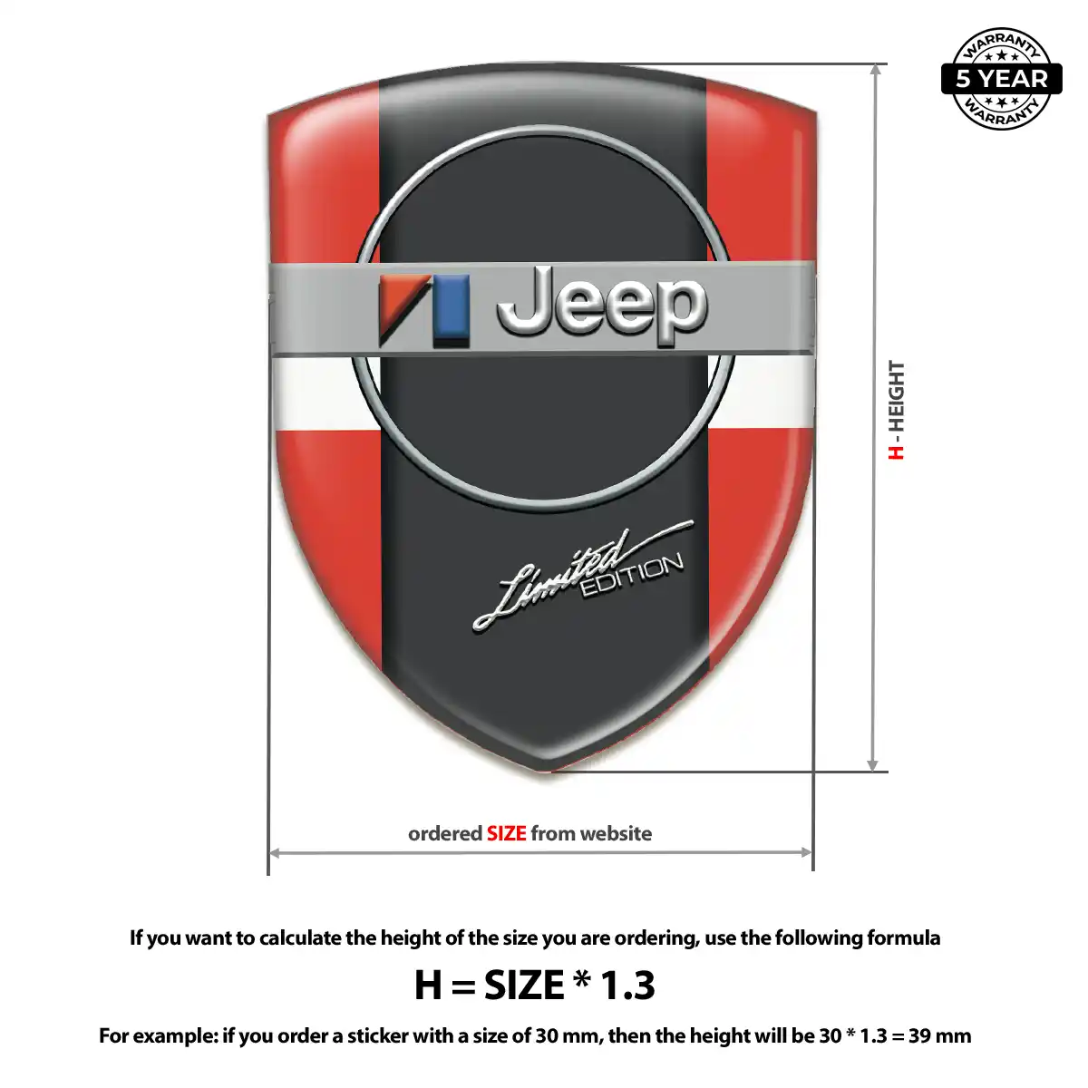 Jeep Emblem Logo Prestige Line