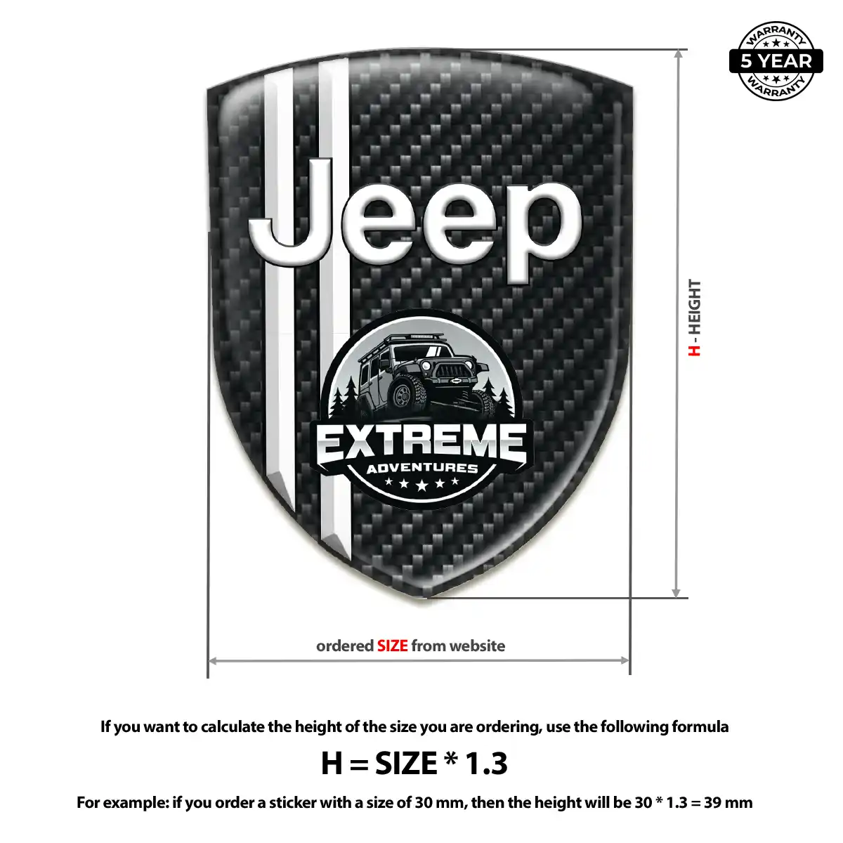 Jeep Emblem Logo Resin Elite