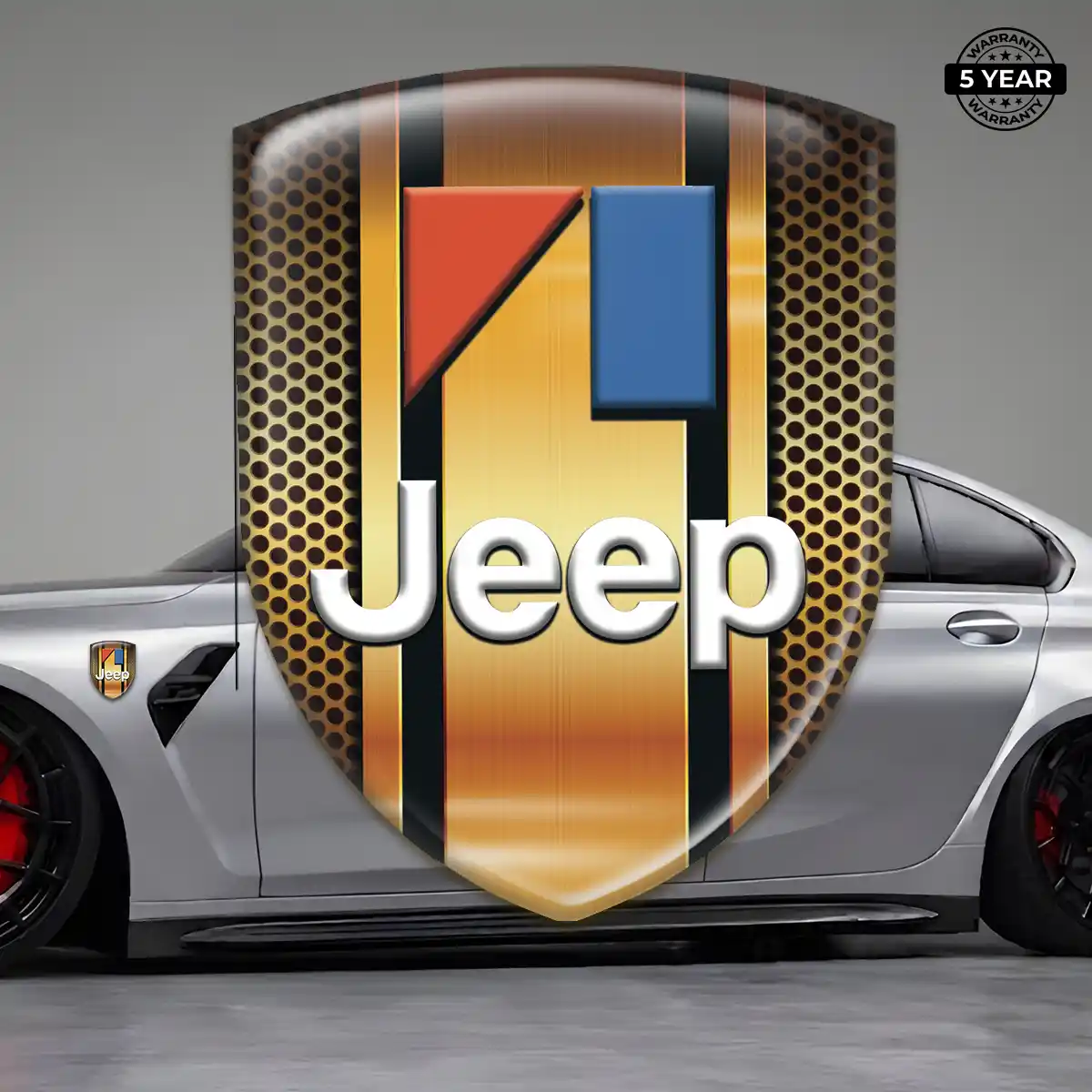 Jeep Emblem Logo Resin Luxe