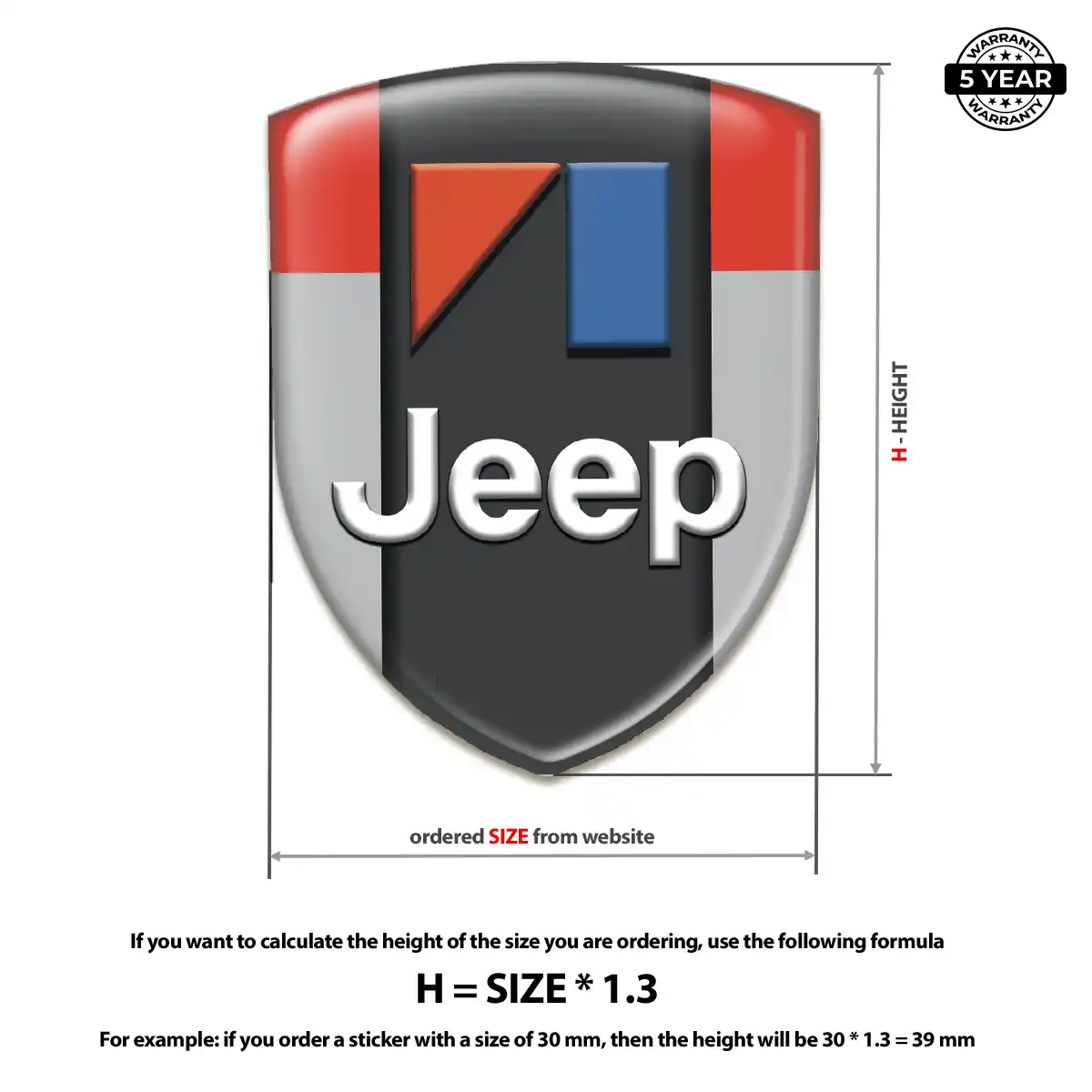 Jeep Emblem Premium Dome