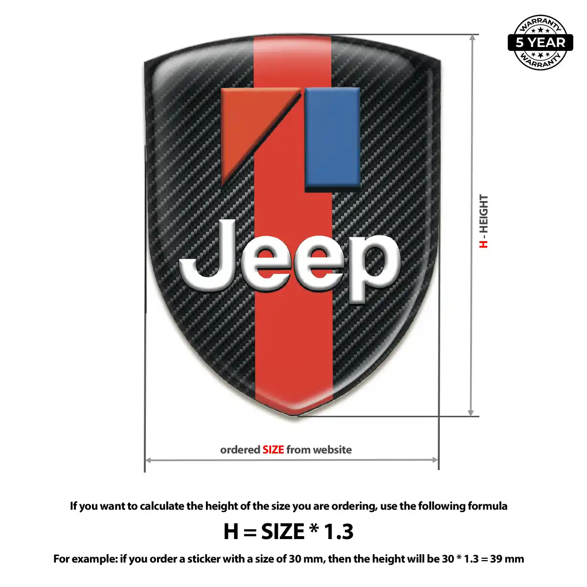 Jeep Emblem Resin Luxe