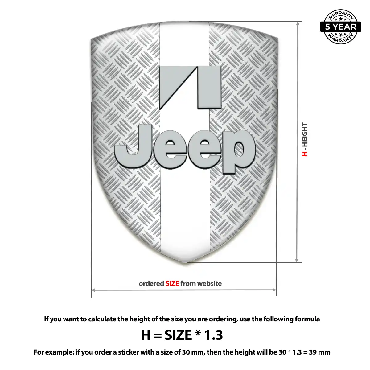 Jeep Emblem Shield Cabin Style