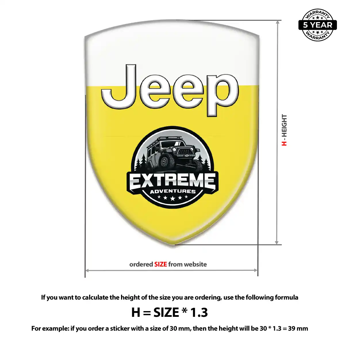 Jeep Emblem Shield Deluxe Edition