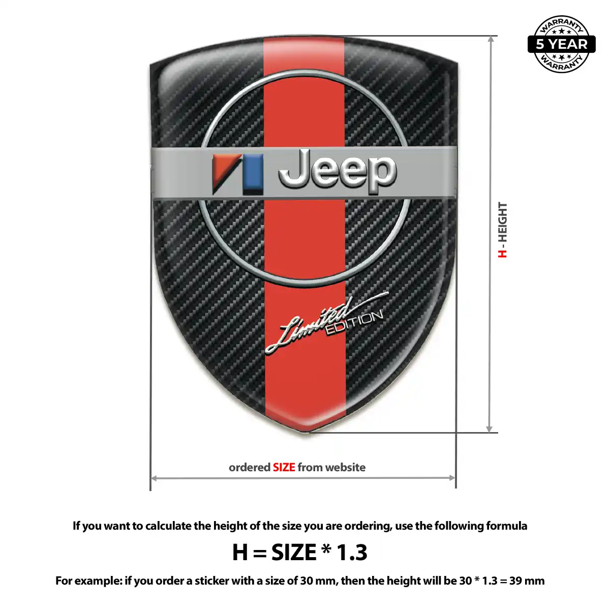 Jeep Emblem Shield Exterior Luxe