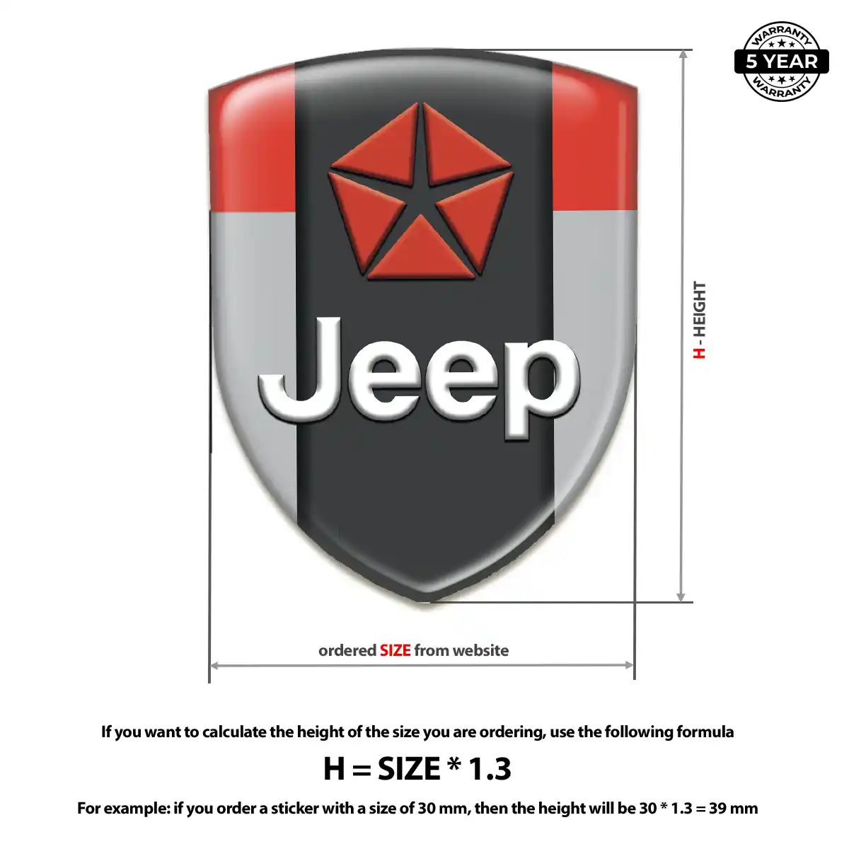 Jeep Emblem Shield Noble Edition