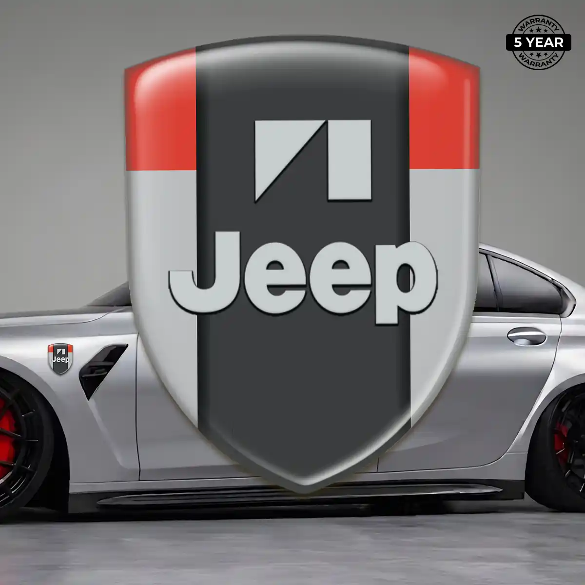 Jeep Emblem Shield Premium Dome