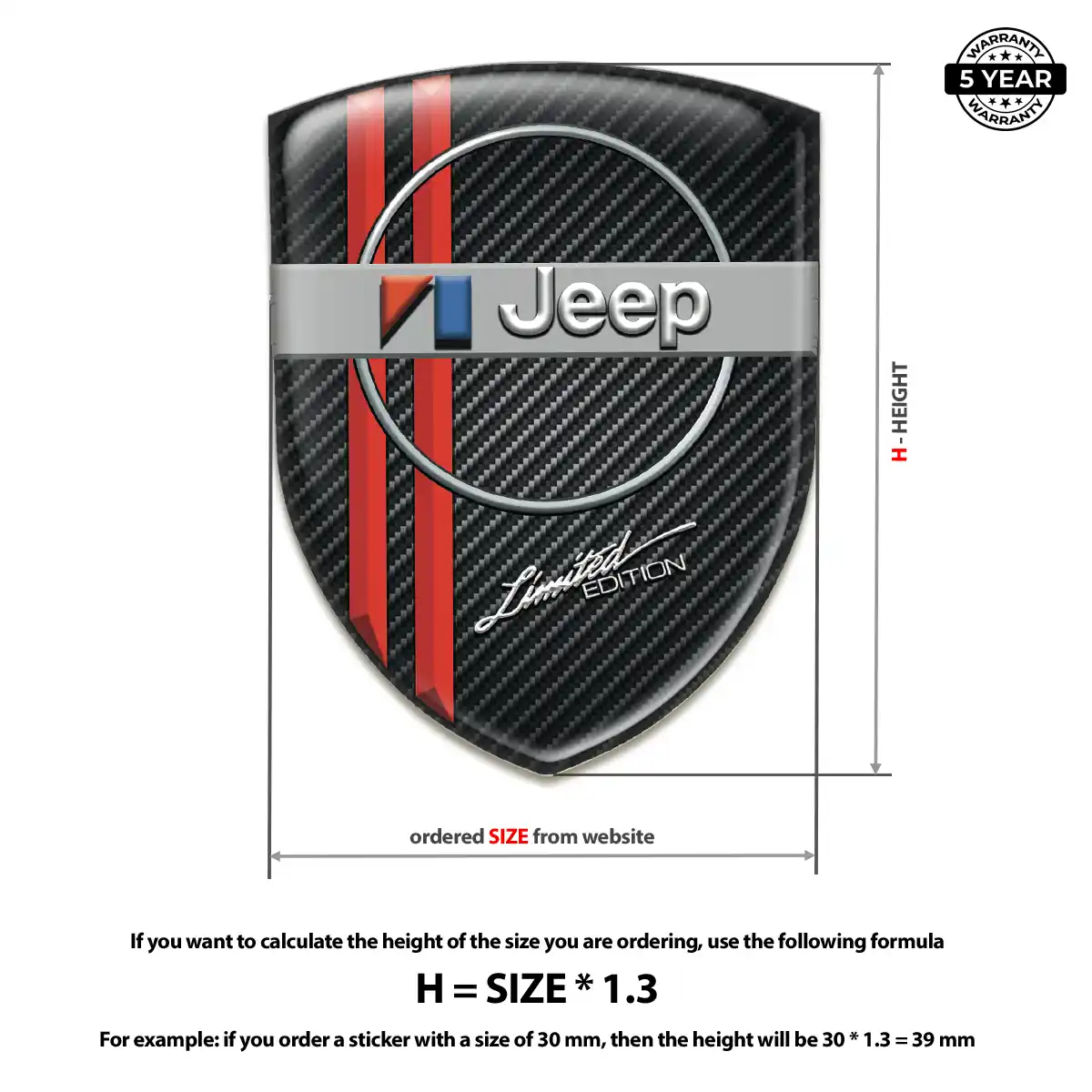 Jeep Emblem Shield Prime Quality