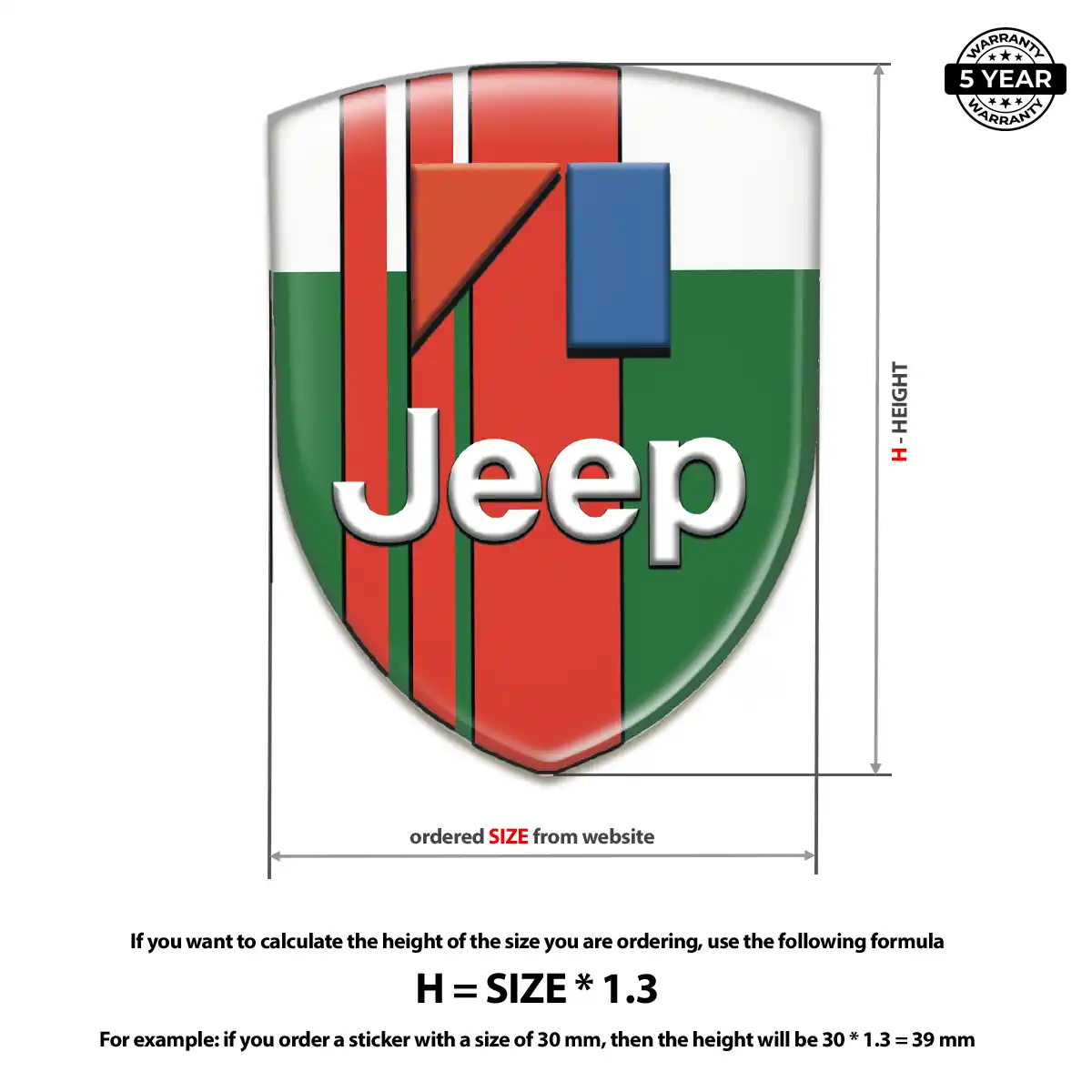 Jeep Emblem Silicone Cabin Style