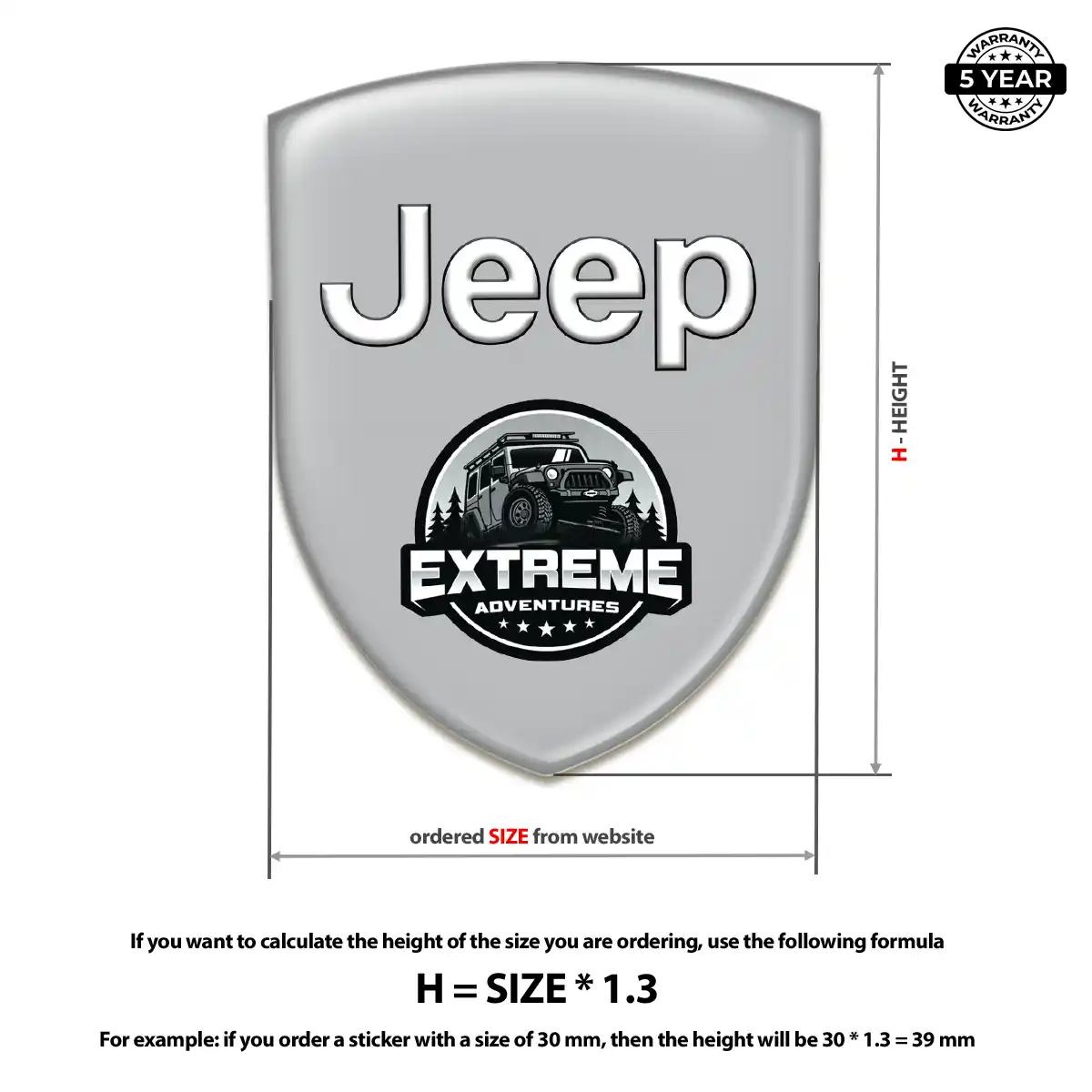 Jeep Emblem Silicone Interior Luxe