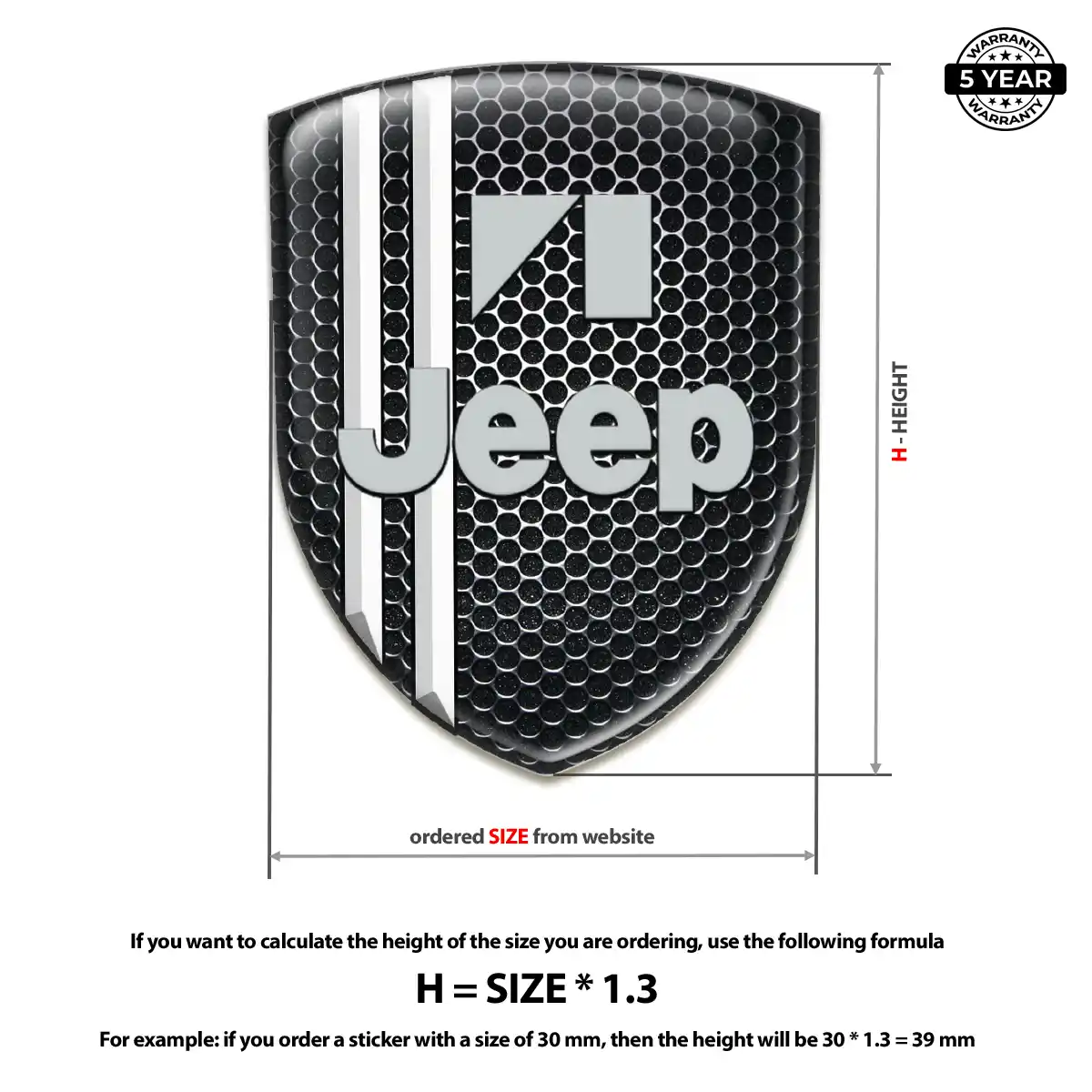 Jeep Emblem Silicone Outer Style