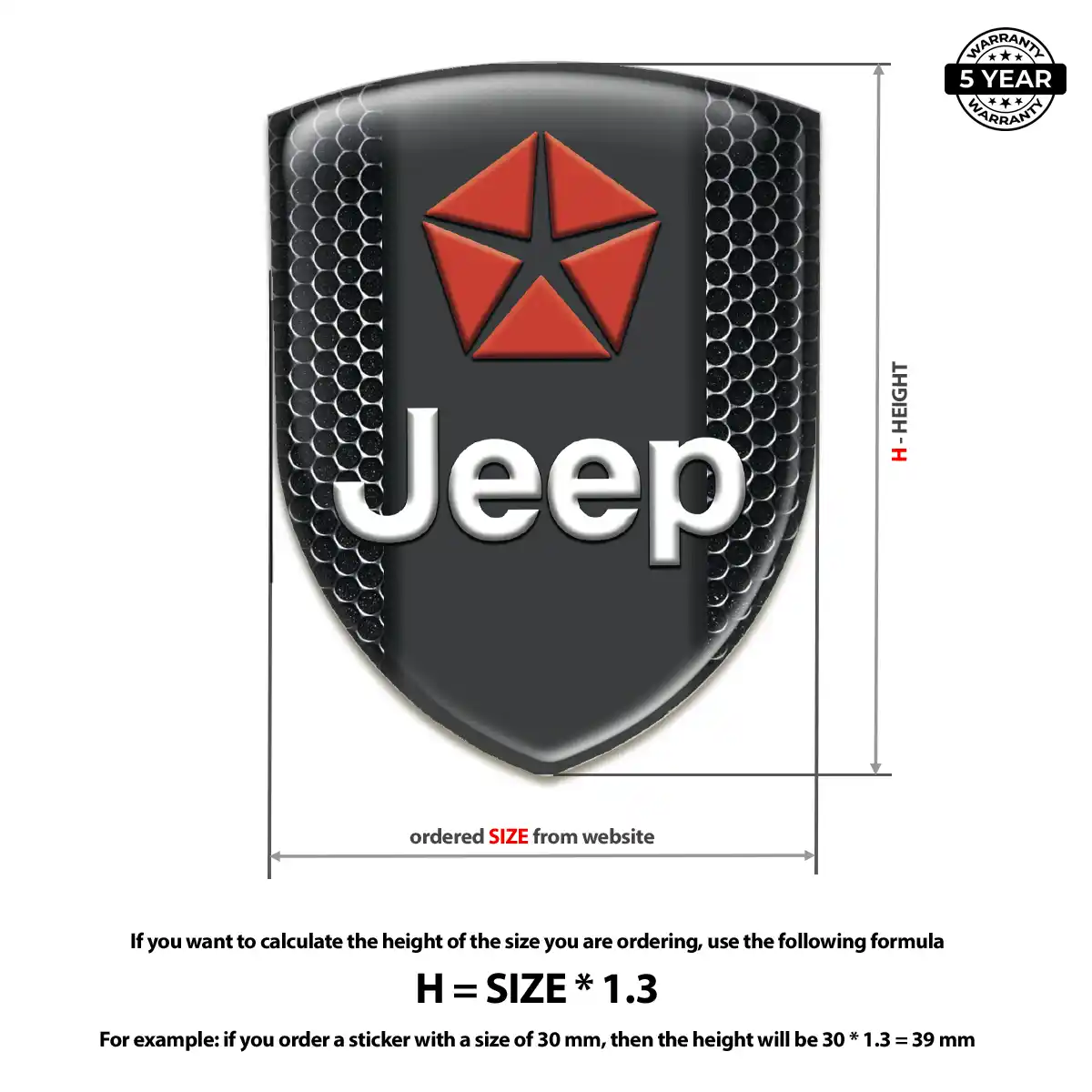 Jeep Emblem Silicone Prime Quality