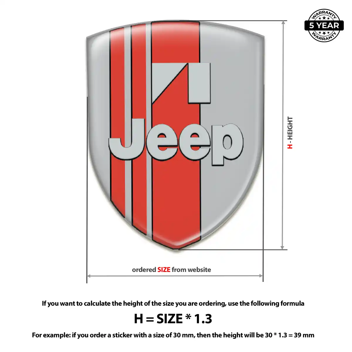 Jeep Emblem Silicone Resin Elite
