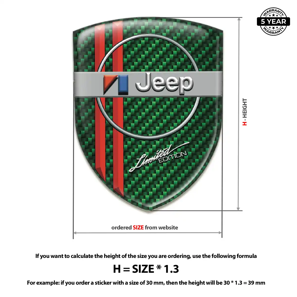 Jeep Emblem Silicone Signature Grade