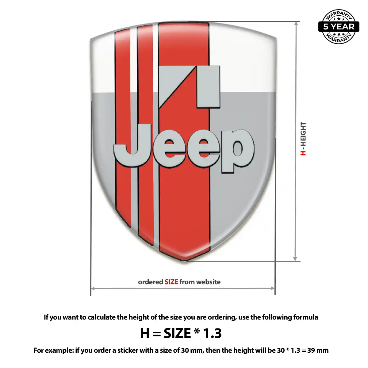 Jeep Emblem Silicone Sleek Style