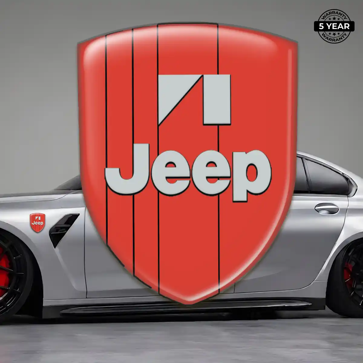 Jeep Epoxy Domed Sticker Cabin Style