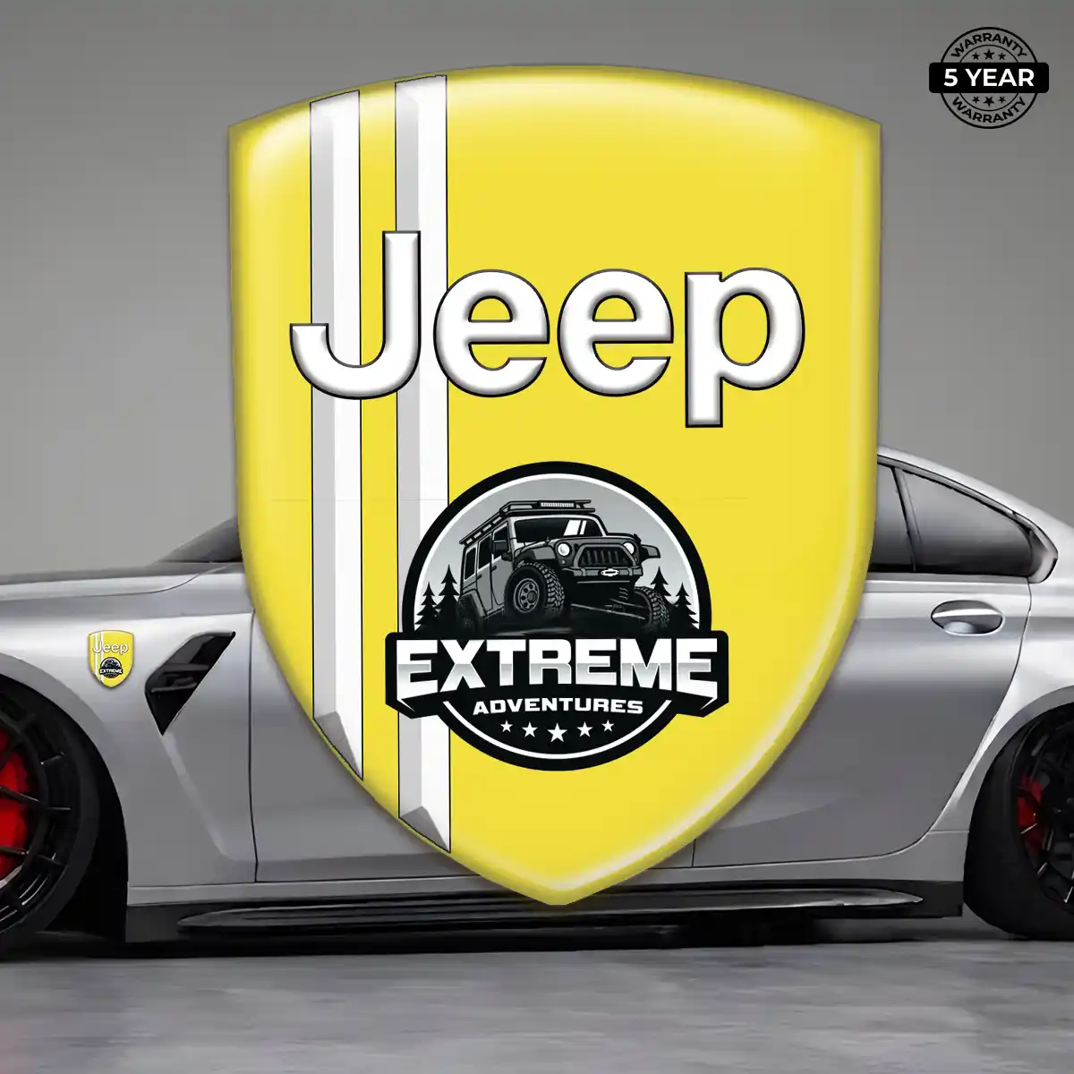 Jeep Epoxy Domed Sticker Elite Edition