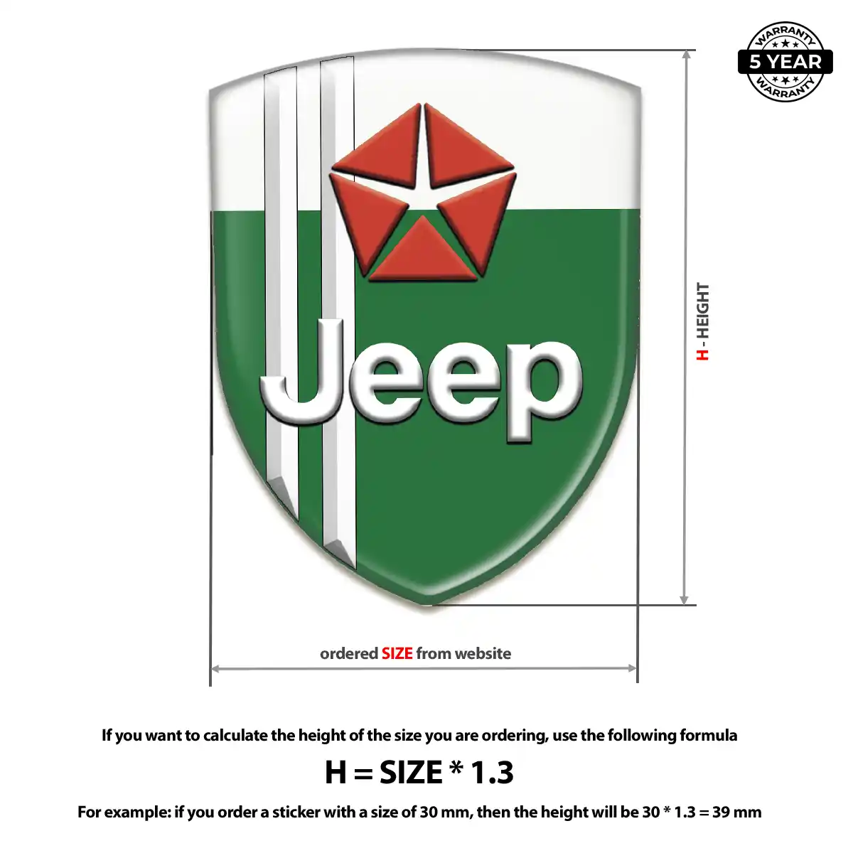 Jeep Epoxy Domed Sticker Exclusive Series