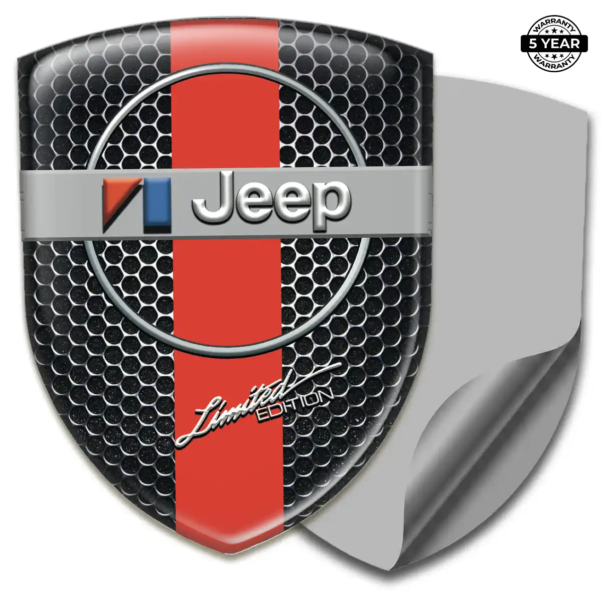 Jeep Epoxy Domed Sticker Interior Elegance