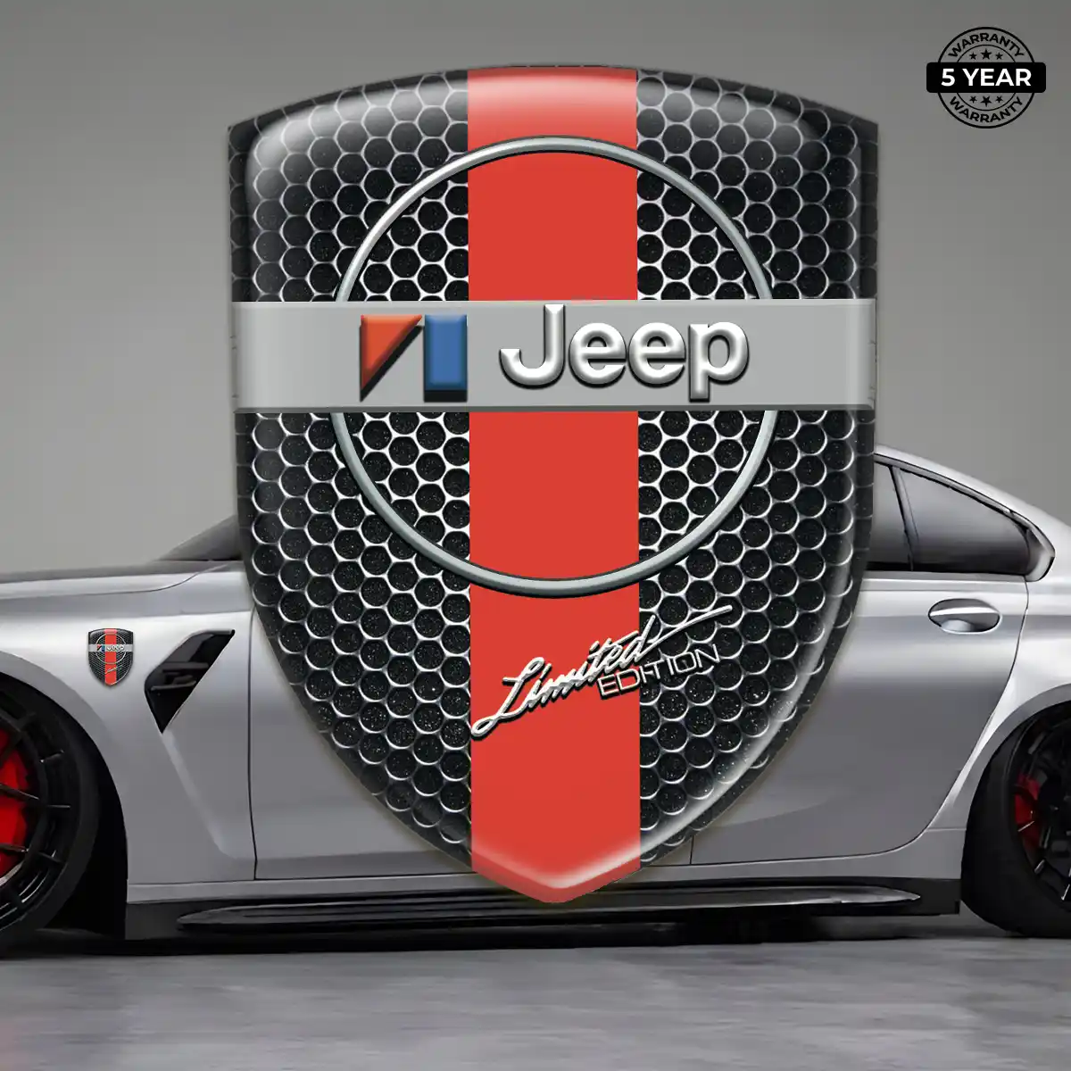 Jeep Epoxy Domed Sticker Interior Elegance