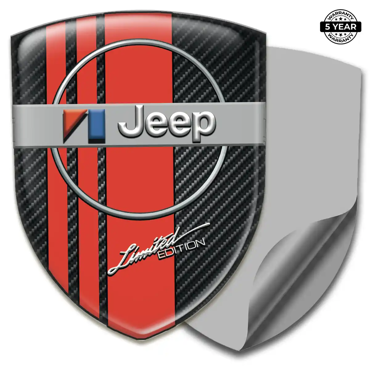 Jeep Epoxy Domed Sticker Interior Luxe