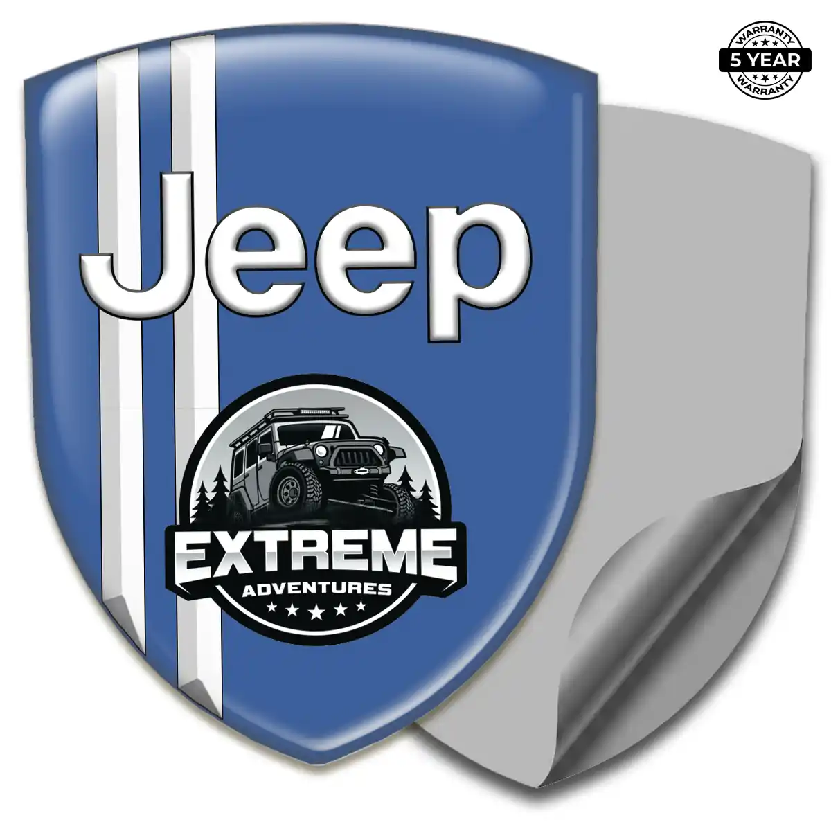 Jeep Epoxy Domed Sticker Opulent Line