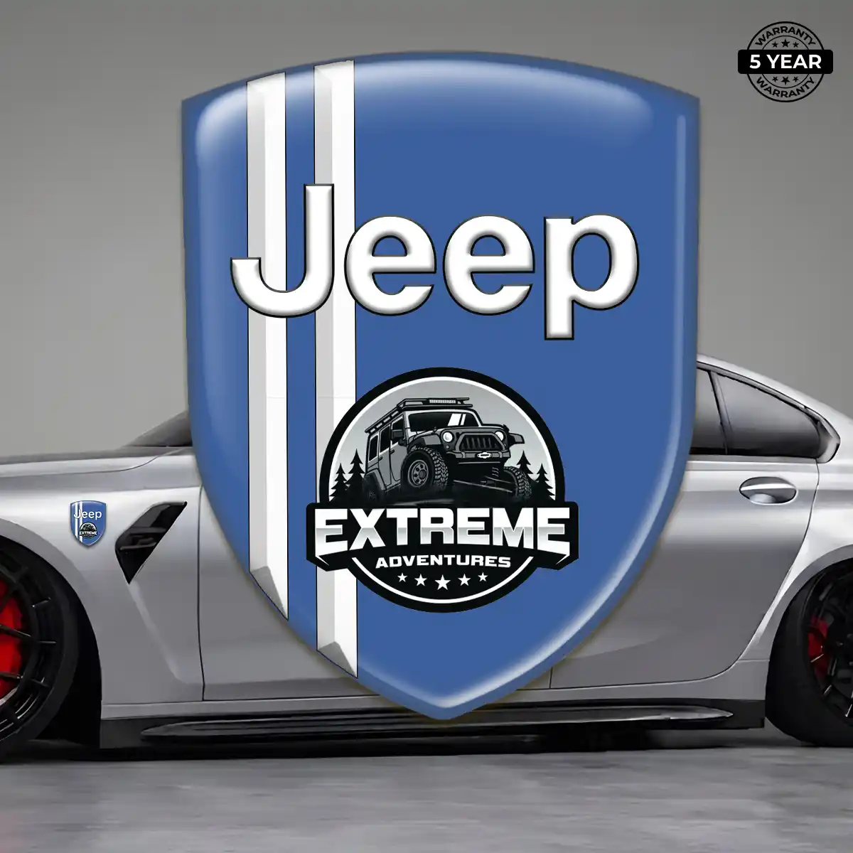 Jeep Epoxy Domed Sticker Opulent Line