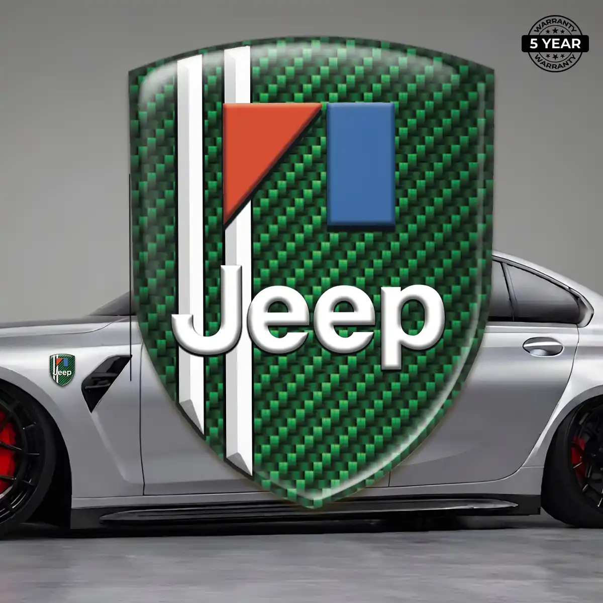 Jeep Epoxy Domed Sticker Outer Style