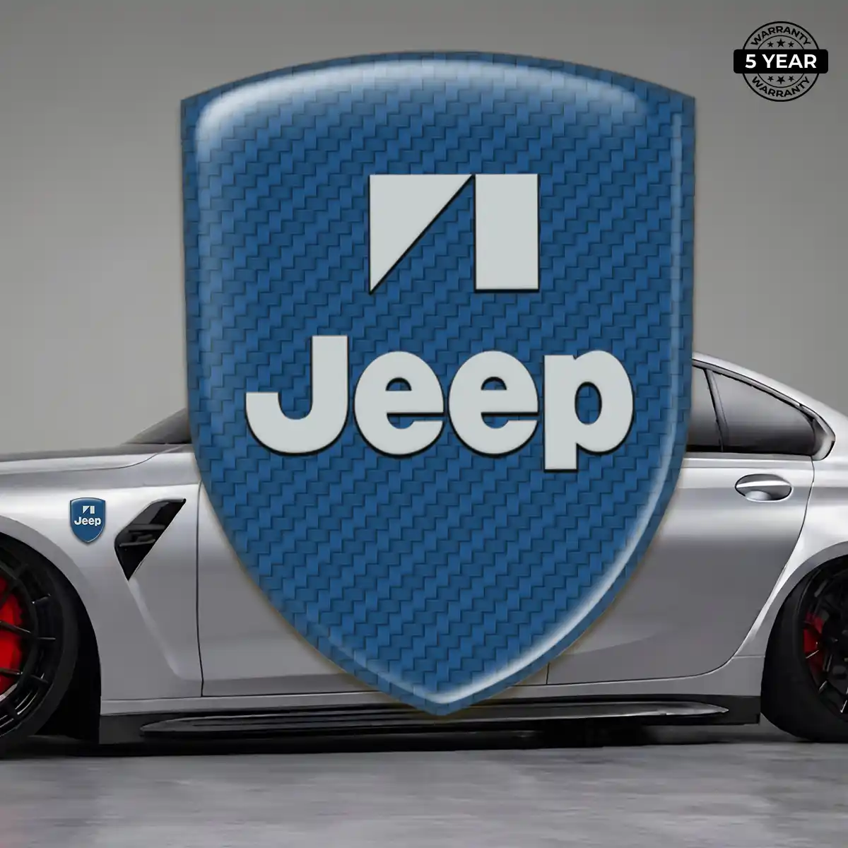 Jeep Epoxy Domed Sticker Premium Dome