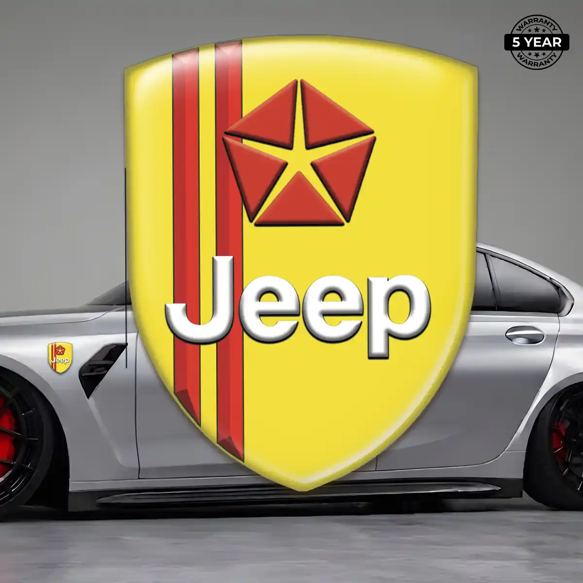 Jeep Epoxy Domed Sticker Signature Grade
