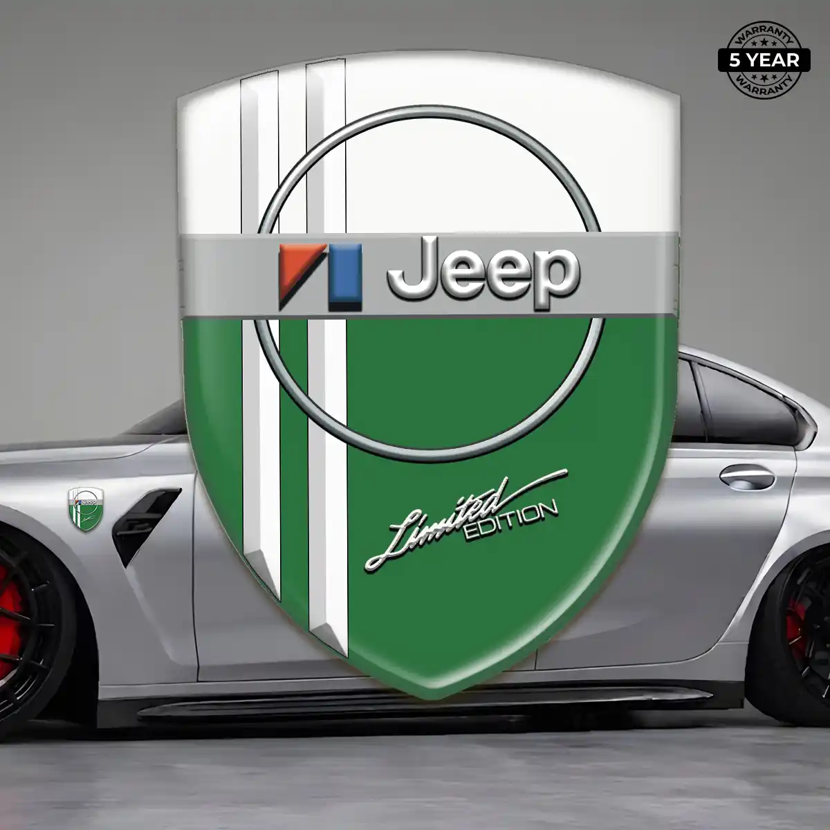 Jeep Epoxy Domed Sticker Sleek Style