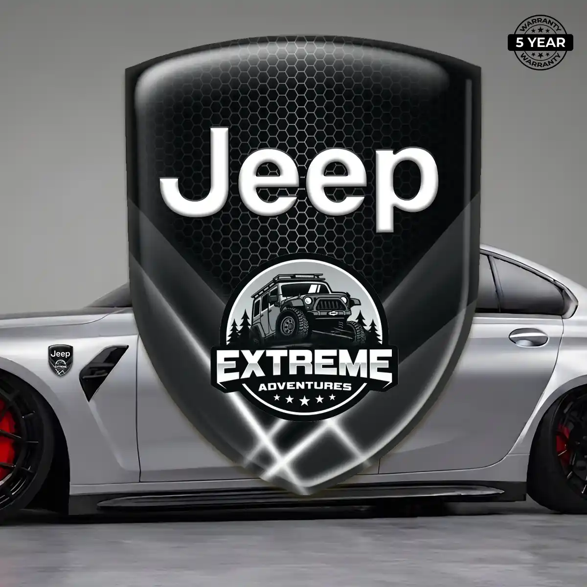 Jeep Epoxy Domed Sticker Superior Craft