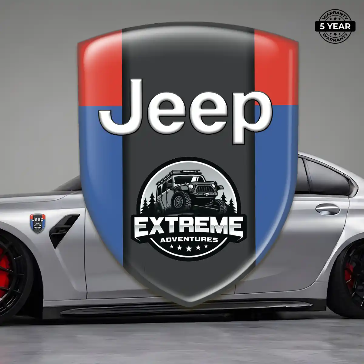Jeep Gel Badge Sticker Cabin Style