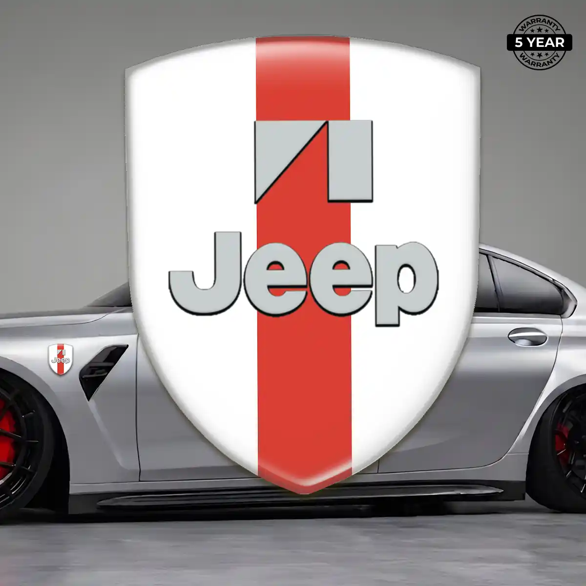Jeep Gel Badge Sticker Deluxe Edition