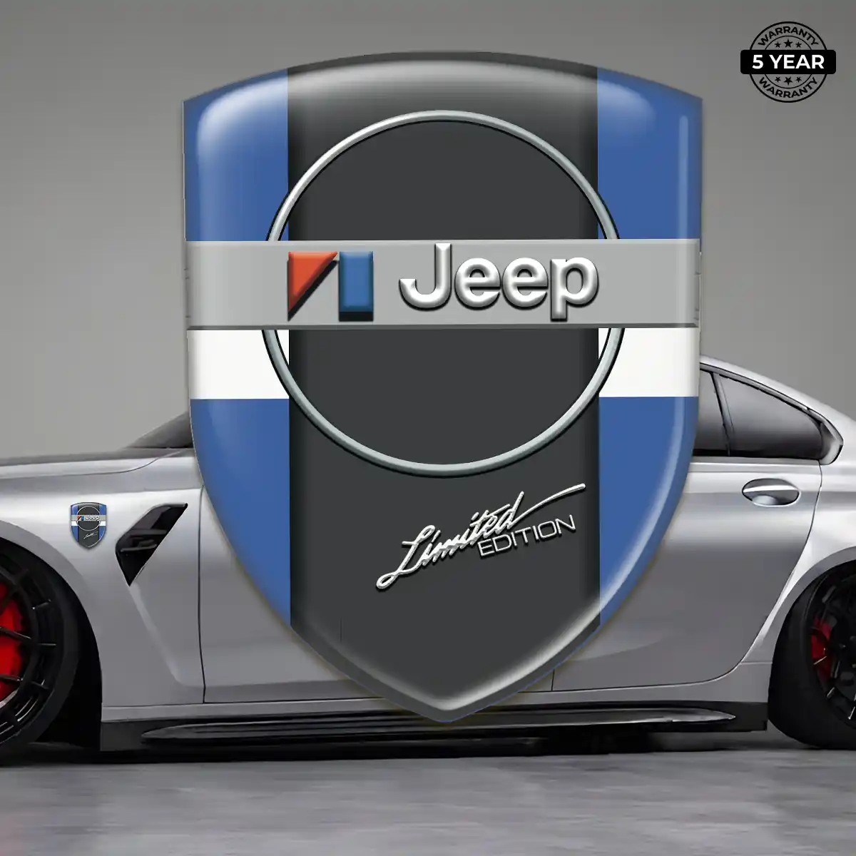 Jeep Gel Badge Sticker Elite Finish