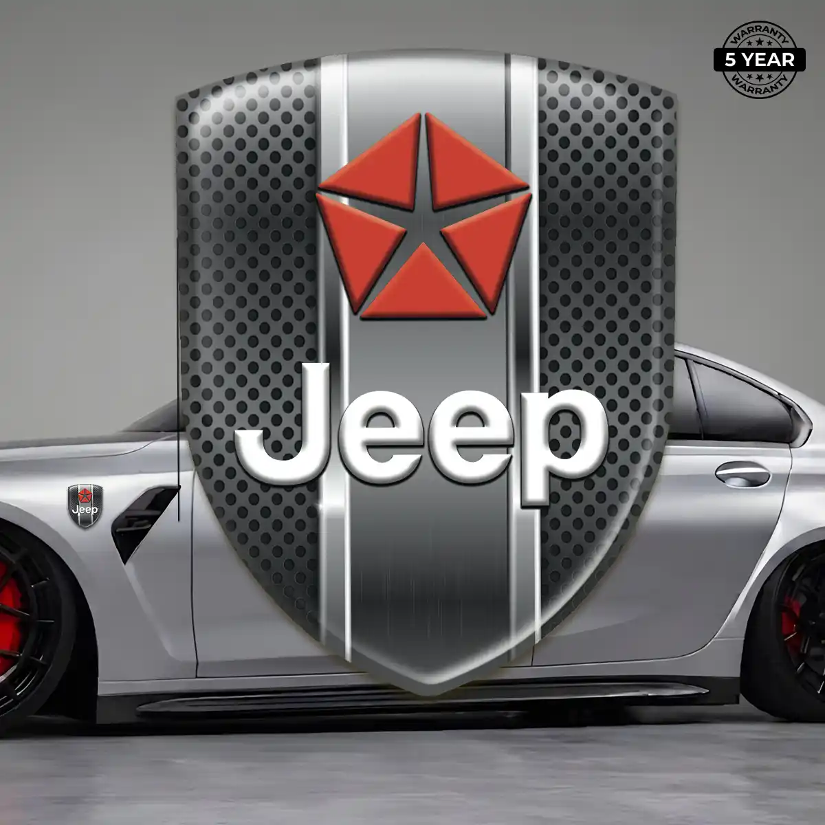 Jeep Gel Badge Sticker Interior Elegance