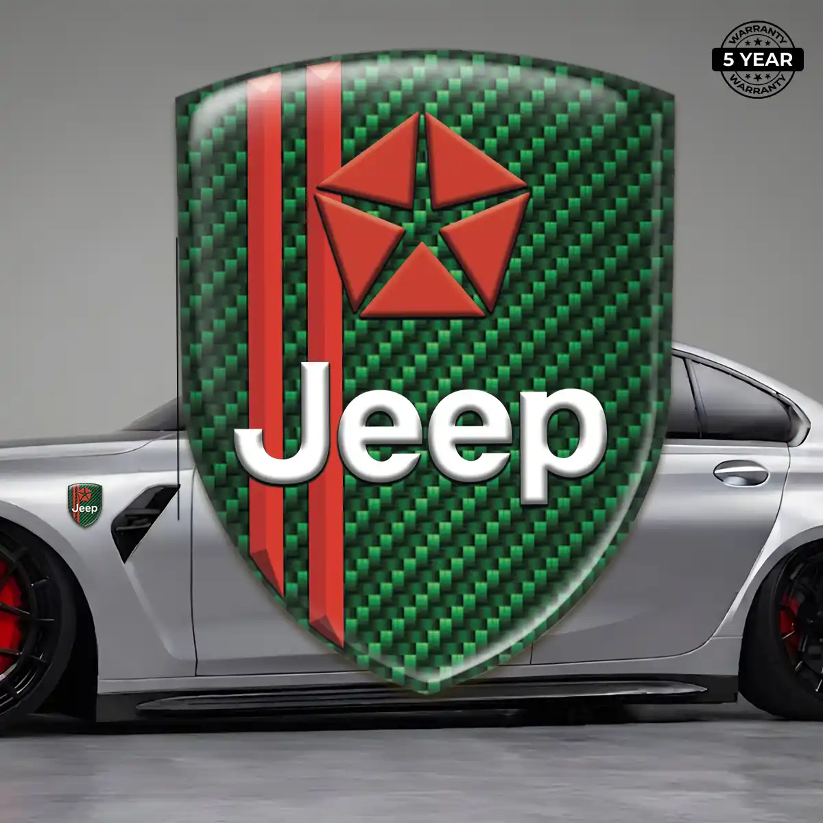 Jeep Gel Badge Sticker Interior Luxe