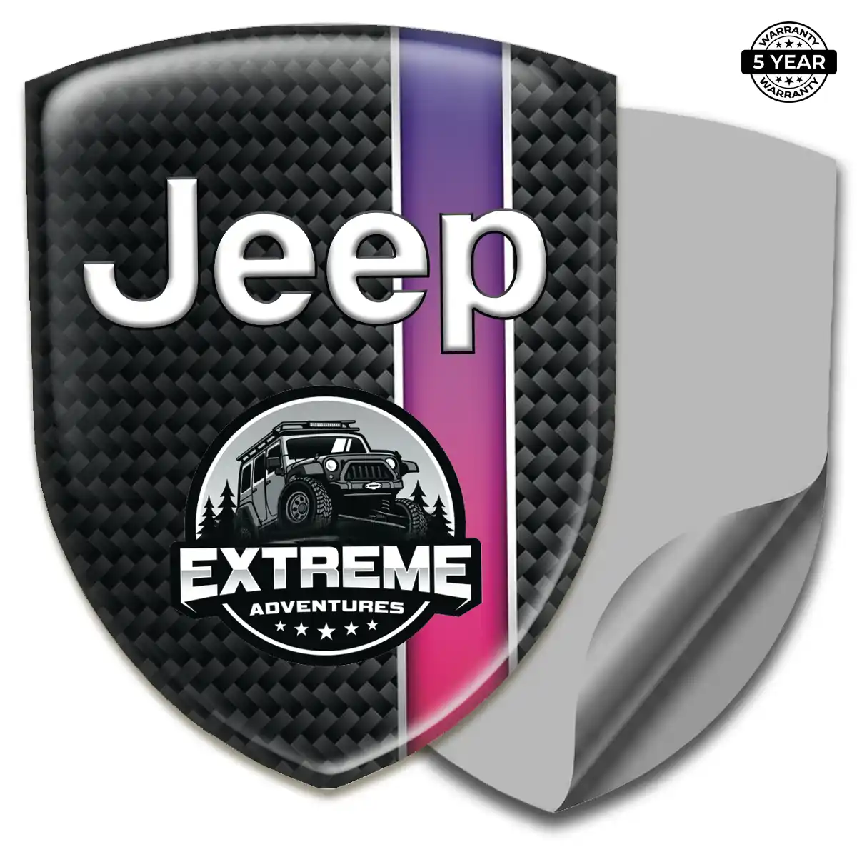Jeep Gel Badge Sticker Refined Design