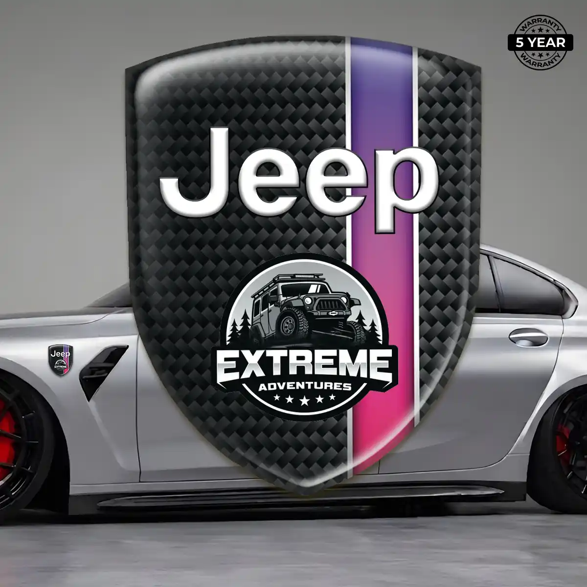 Jeep Gel Badge Sticker Refined Design