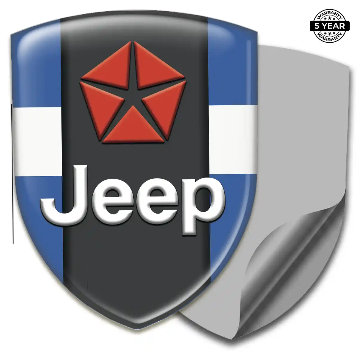 Jeep Gel Badge Sticker Resin Elite