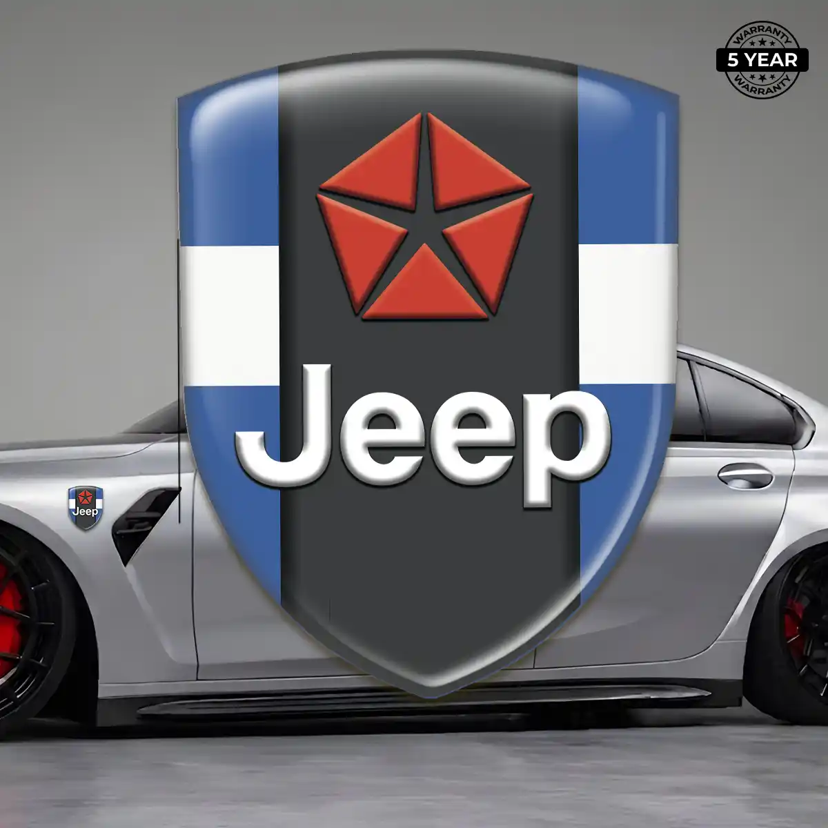 Jeep Gel Badge Sticker Resin Elite
