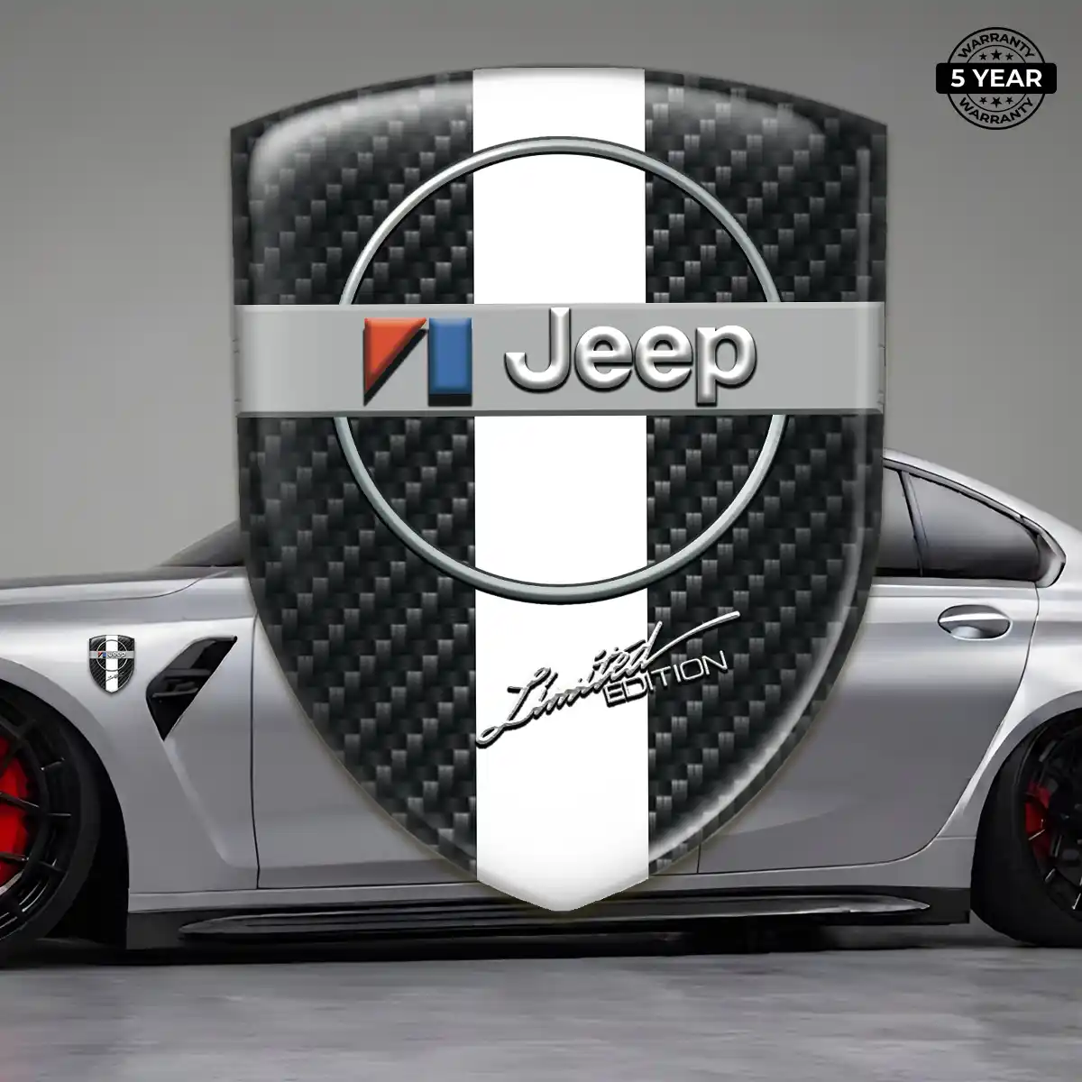 Jeep Gel Badge Sticker Resin Luxe