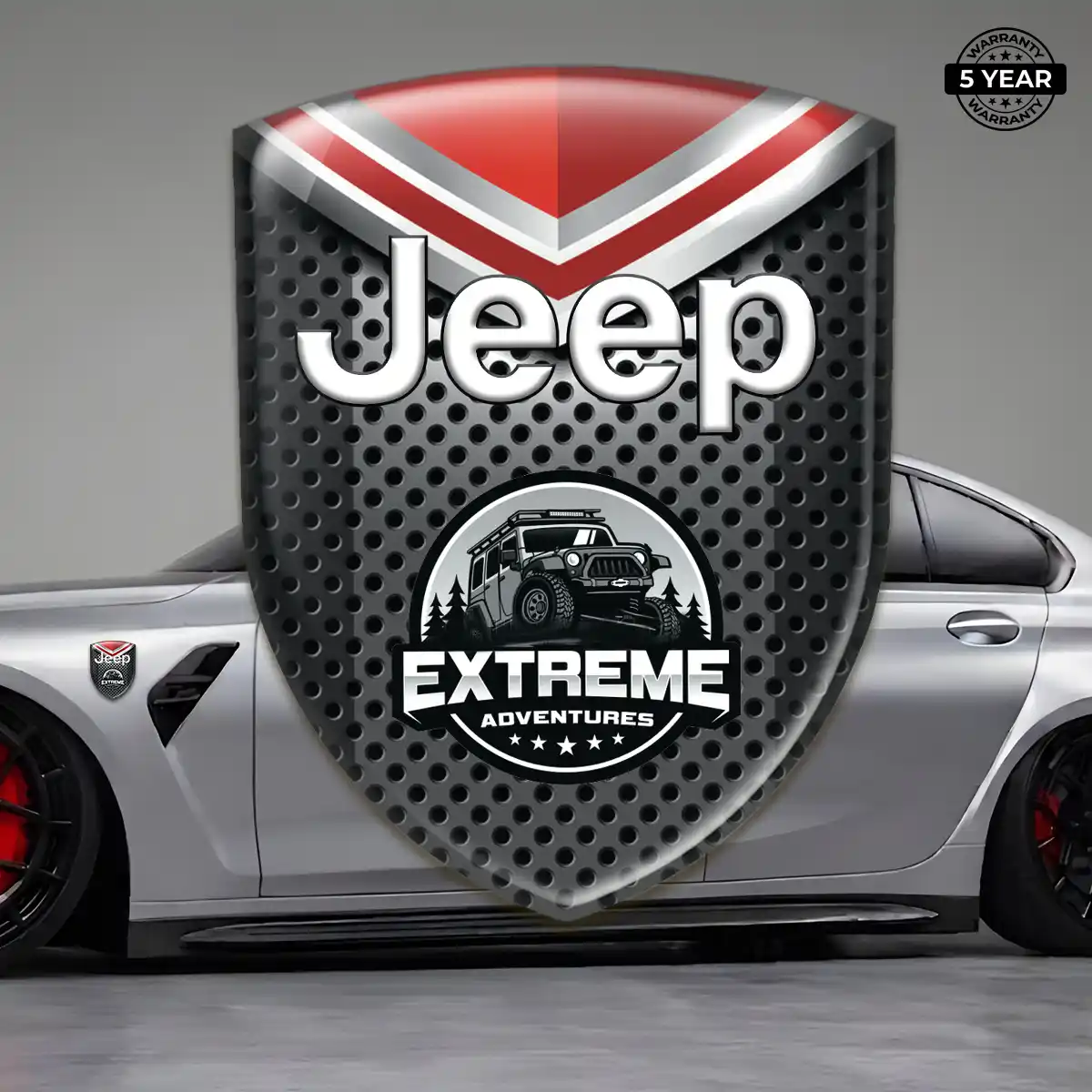 Jeep Gel Emblem Sticker Cabin Style