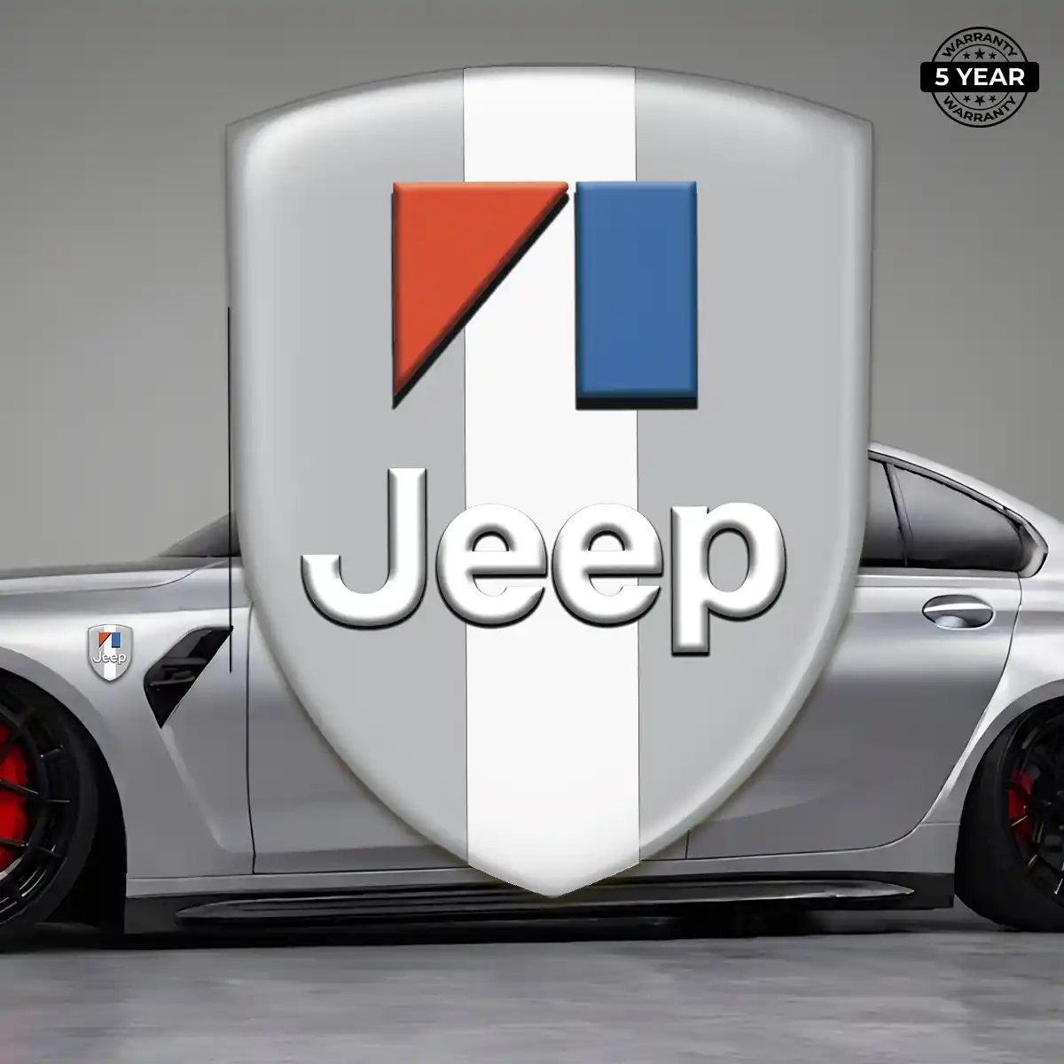 Jeep Gel Emblem Sticker Deluxe Edition
