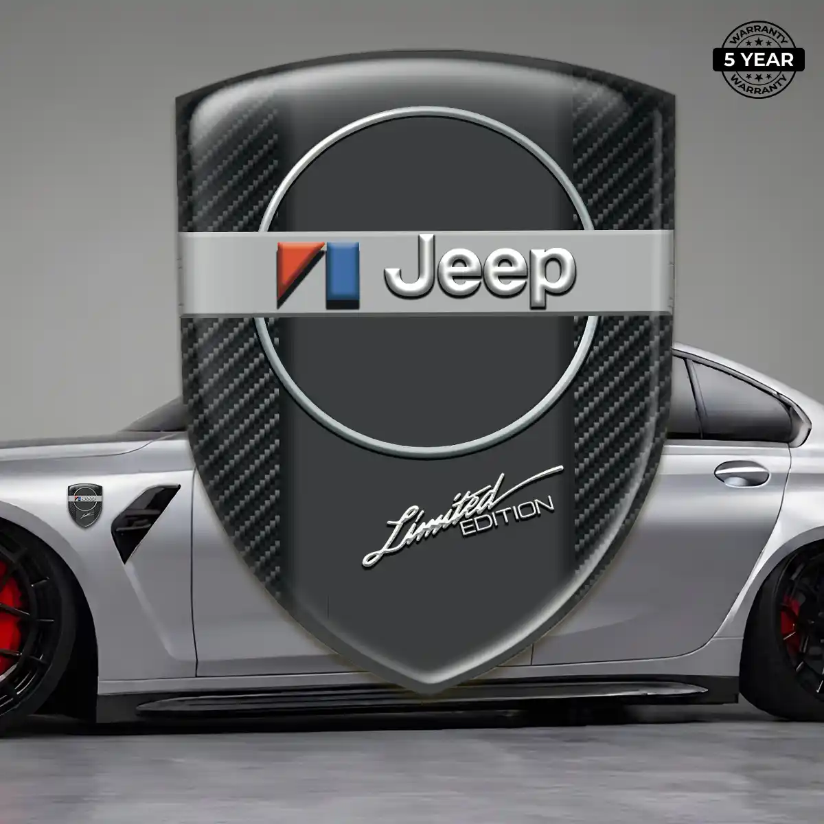 Jeep Gel Emblem Sticker Elite Edition