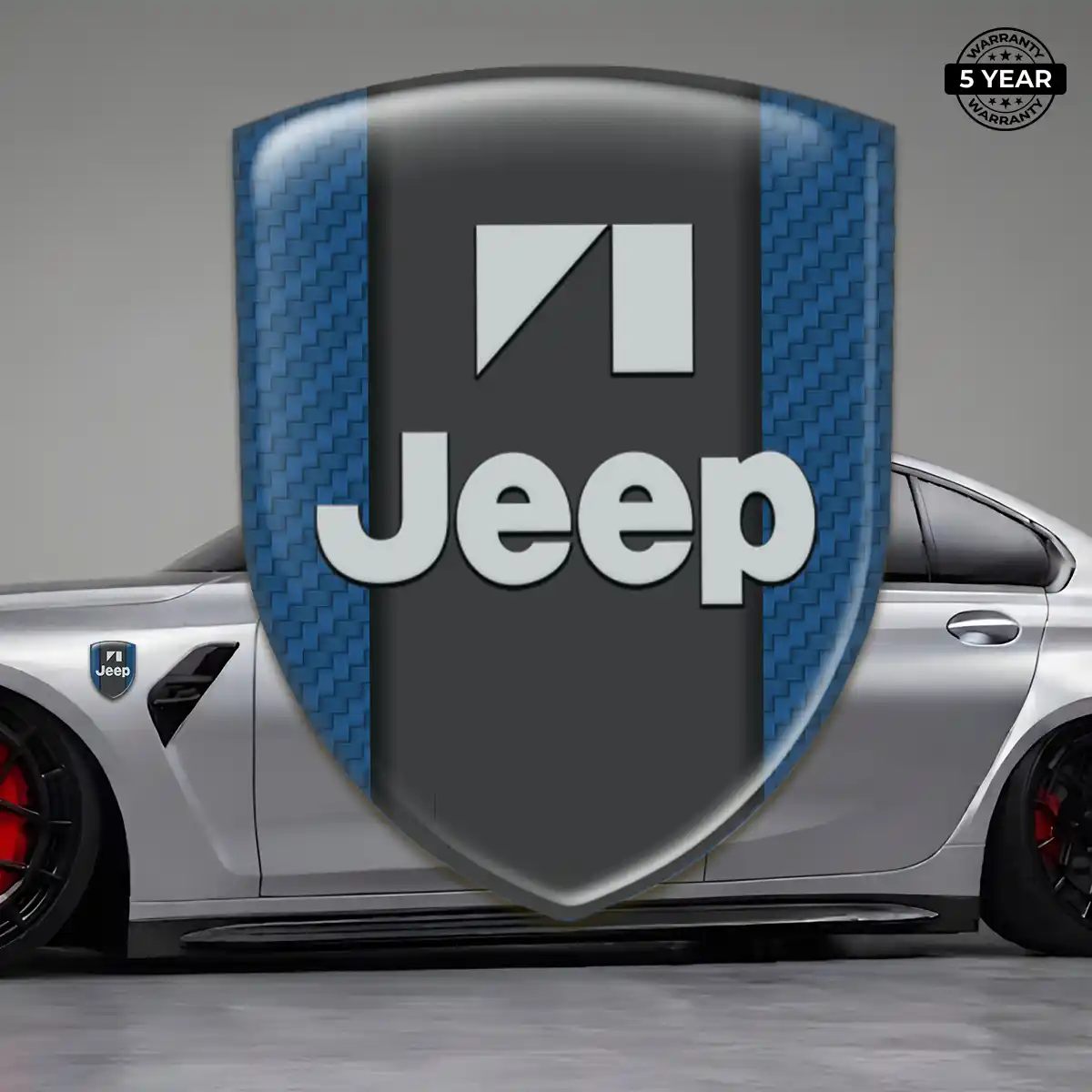 Jeep Gel Emblem Sticker Elite Finish